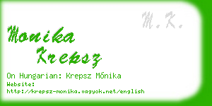 monika krepsz business card